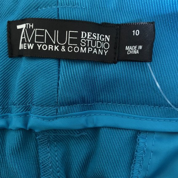 NWT NEW YORK & CO. 7TH AVENUE MODERN FIT STRAIGHT LEG STRETCH CROP PANTS 10 - Picture 10 of 11